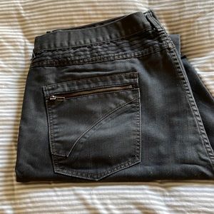 Mens 46x34 ring of fire black jeans relaxed fit